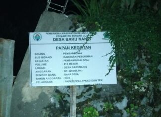 Anggaran Proyek SPAL Desa Baru Manis Diduga Diselewengkan, Warga Desak APH Selidiki !!