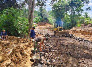 Progres TMMD Ke-127 Kodim 0409/Rejang Lebong Terus Meningkat, Kapten Tasmi : Kita Optimis Selesai Tepat Waktu