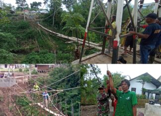 Kodim 0409/Rejang Lebong Bangun Jembatan Gantung di Dua Titik : Permudah Akses Warga, Dorong Konektivitas dan Ekonomi Masyarakat