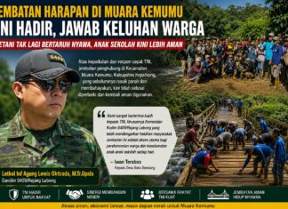 Jembatan Harapan di Muara Kemumu Rampung Diperbaiki, Kodim 0409/Rejang Lebong Jawab Keluhan dan Penuhi Kebutuhan Warga