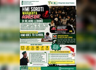 Soroti Maraknya Gangster Meresahkan di Rejang Lebong, HMI Cabang Curup Gencarkan Program “HMI Goes To School”