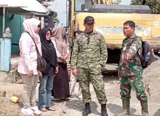 Dandim 0409/Rejang Lebong Tinjau Pembangunan Jalan Amblas di Talang Rimbo, Pastikan Pekerjaan Berjalan Maksimal
