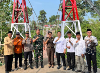 Jembatan Perintis Garuda Kodim 0409/Rejang Lebong di Dwi Tunggal Diresmikan, Pangdam: Manfaatkan dan Jaga Bersama