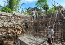 Pembangunan Jembatan Perintis Garuda Kodim 0409/Rejang Lebong di Air Merah Terus Dikebut, Progres Jalan 25 Persen