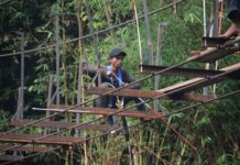 Pembangunan Jembatan Perintis Garuda Kodim 0409/Rejang Lebong di Lubuk Bingin Baru Segera Rampung, Masuk Tahap Pengelasan