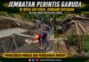 Pembangunan Jembatan Perintis Garuda Kodim 0409/Rejang Lebong di Air Rusa Mulai Tahap Pengecoran Pondasi