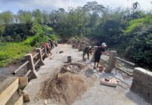 Pembangunan Jembatan Armco Kodim 0409/Rejang Lebong di Desa Pahlawan Capai 98,8 Persen, Tinggal Tahap Finishing