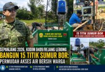 Sepanjang 2026, Kodim 0409/Rejang Lebong Bangun 15 Titik Sumur Bor: Permudah Akses Air Bersih Warga