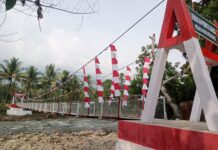 Jembatan Perintis Garuda Kodim 0409/Rejang Lebong di Pelabuhan Talang Liak Rampung, Akses Pertanian dan Pendidikan Kini Lebih Mudah