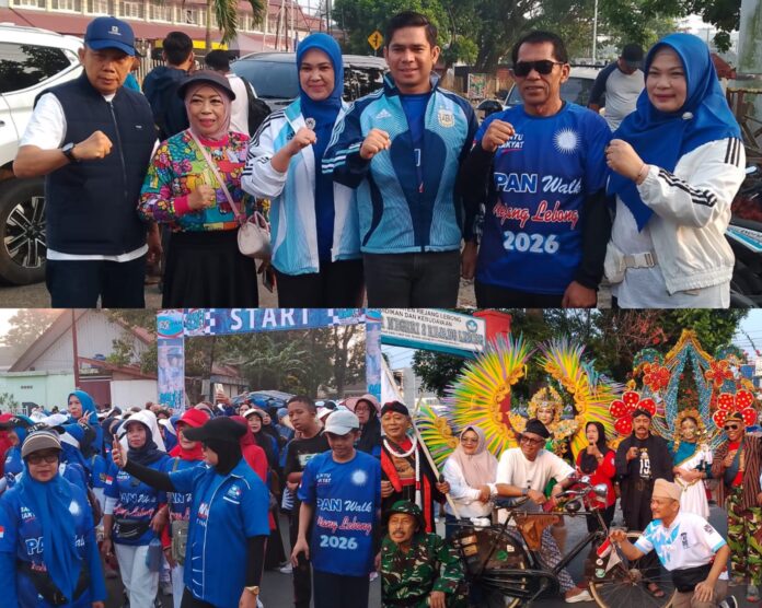 HUT ke-28 PAN: Semangat “Bantu Rakyat” Jadi Pesan Utama di Tengah Meriahnya PANwalk Rejang Lebong