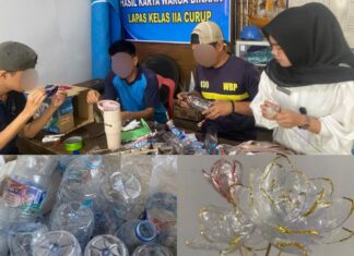 Dari Sampah jadi Karya, Warga Binaan Lapas Curup Sulap Botol Bekas jadi Produk Bernilai