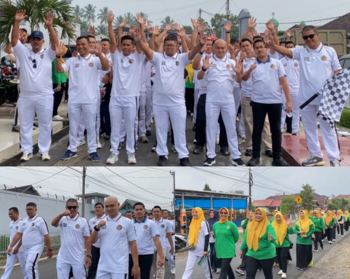 Jaga Kebugaran dan Pererat Silaturahmi, Lapas Curup Gelar Jalan Santai Bersama PIPAS